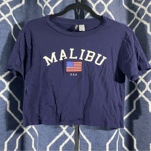 Navy Malibu USA Top